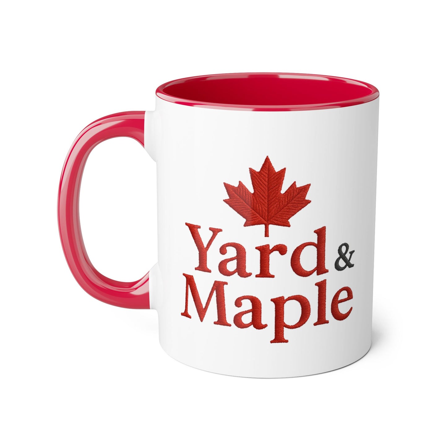 Maple Leaf Accent Mug, Cozy Coffee Cup for Fall, Unique Gift for Thanksgiving, Perfect for Canadians, Seasonal Drinkware