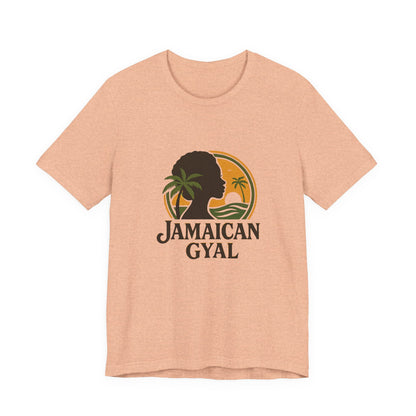 Jamaican Gyal Tee, Caribbean Vibe T-Shirt, Unisex Summer Shirt, Gift for Her, Tropical Style Apparel