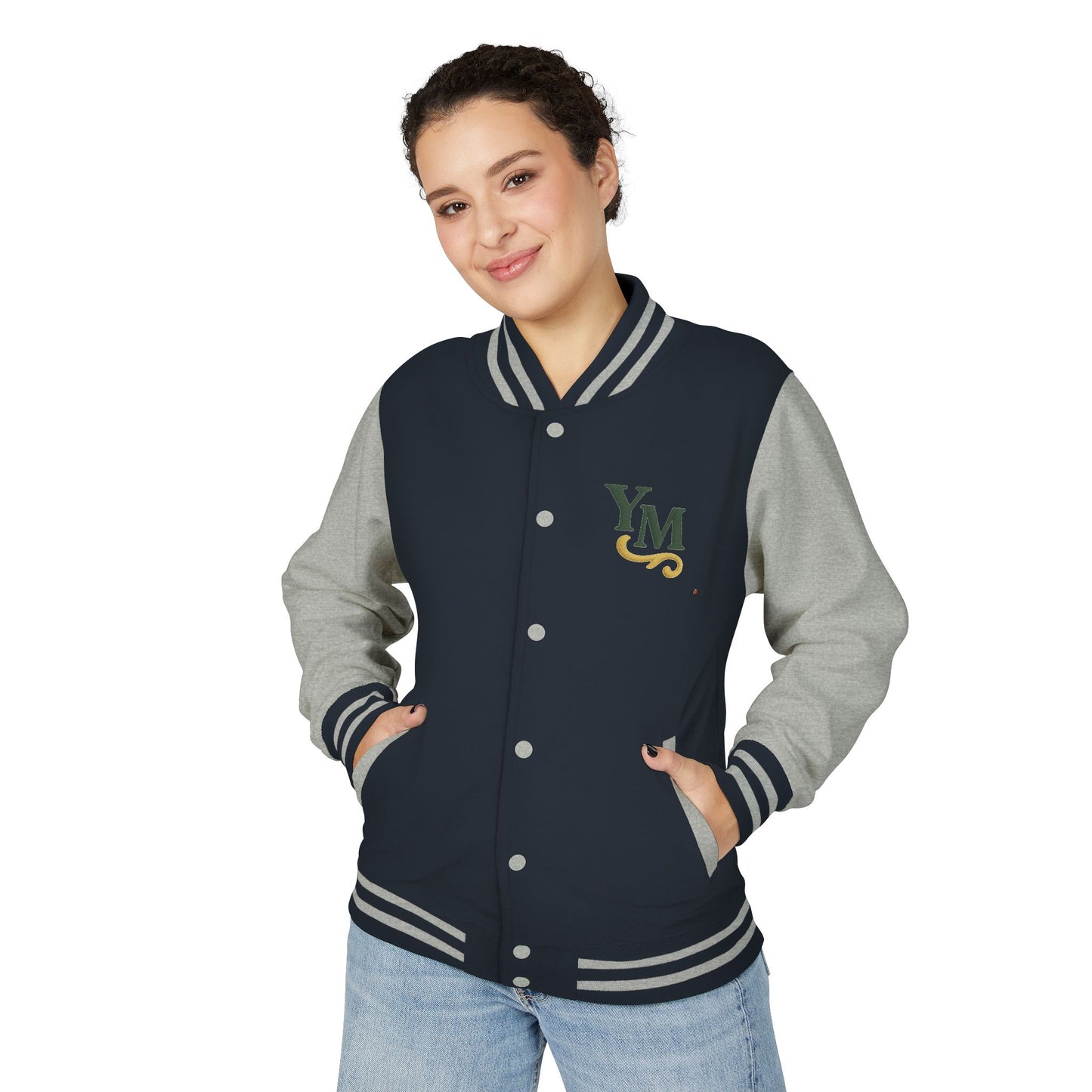 Unisex Heavyweight Letterman Jacket with Oak Leaf Design, Stylish Sports Jacket, Gift for College Students, Casual Attire, Fall [...]