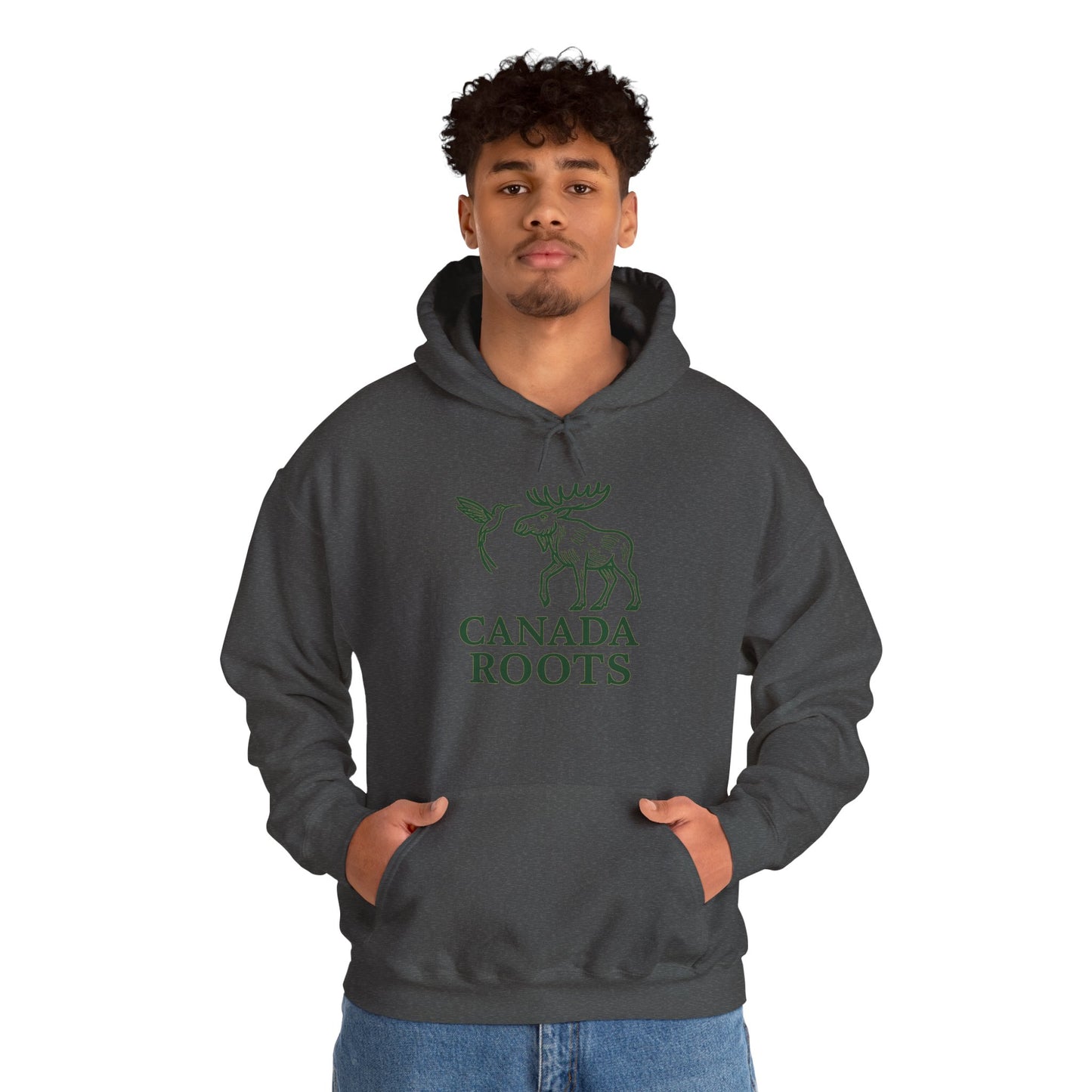 Canada Roots Moose Hoodie – Vintage Canadian Nature Pullover