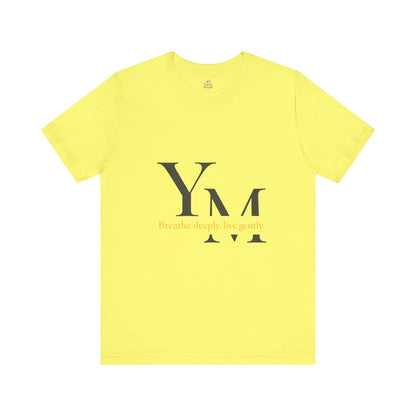 Unisex Inspirational Quote Tee - Breathe Deeply, Relaxed Fit Shirt for Mindfulness, Yoga, Gifts for Her & Him, Casual Wear, Everyday Comfort