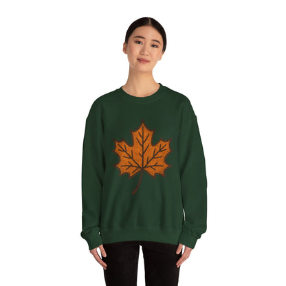 Autumn Leaf Sweatshirt | Unisex Cozy Crewneck | Fall Fashion, Thanksgiving Gift, Seasonal Style, Layering Essential