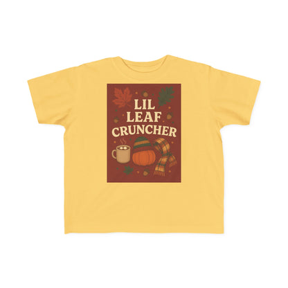 Toddler Fall Tee - Lil Leaf Cruncher Shirt, Autumn Outfit, Thanksgiving Gift, Cute Kids T-Shirt, Seasonal Wear