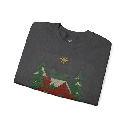 Cozy Holiday Sweatshirt - Island Noel Design, Unisex Christmas Crewneck, Winter Apparel, Gift for Him/Her, Seasonal Fashion