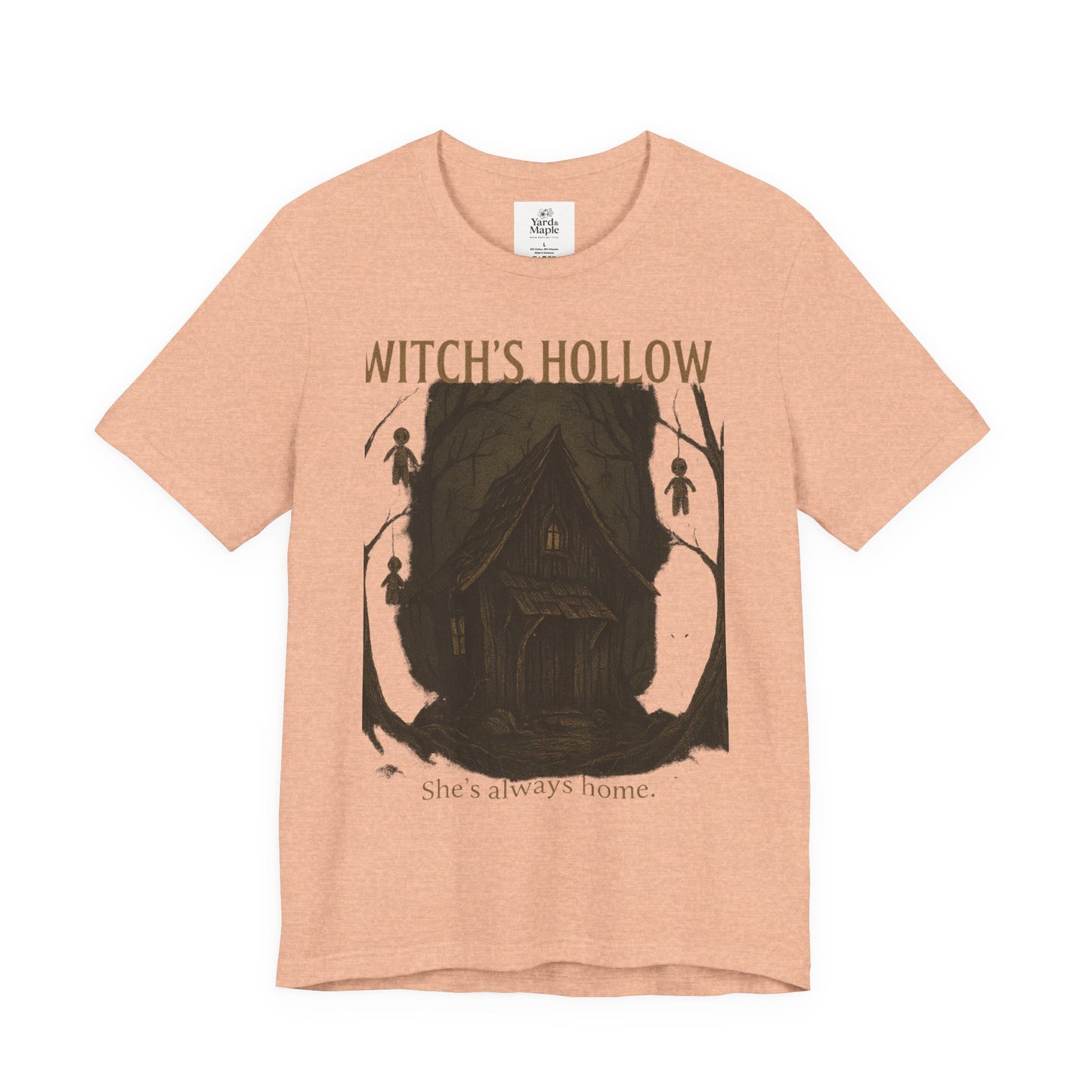Witch's Hollow Tee, Fall Fashion, Halloween Apparel, Spooky Shirt, Gift for Witches, Unisex Graphic Tee, Cozy Autumn Wear
