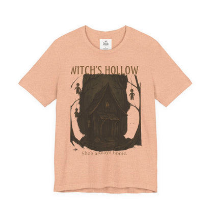 Witch's Hollow Tee, Fall Fashion, Halloween Apparel, Spooky Shirt, Gift for Witches, Unisex Graphic Tee, Cozy Autumn Wear