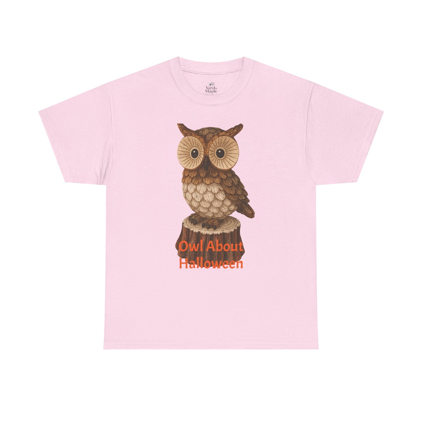 Halloween Owl Tee, Perfect for Fall Celebrations, Unisex Cotton Shirt, Cute Gift for Owl Lovers, Halloween Party Apparel, Fun Autumn Wear