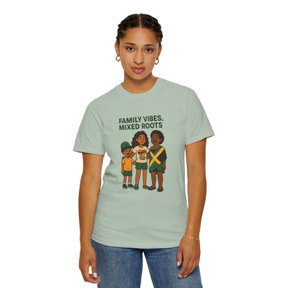 Family Vibes T-Shirt, Unisex Clothing, Mixed Roots Shirt, Family Reunion Outfit, Cultural Celebration Apparel, Summer Casual Wear