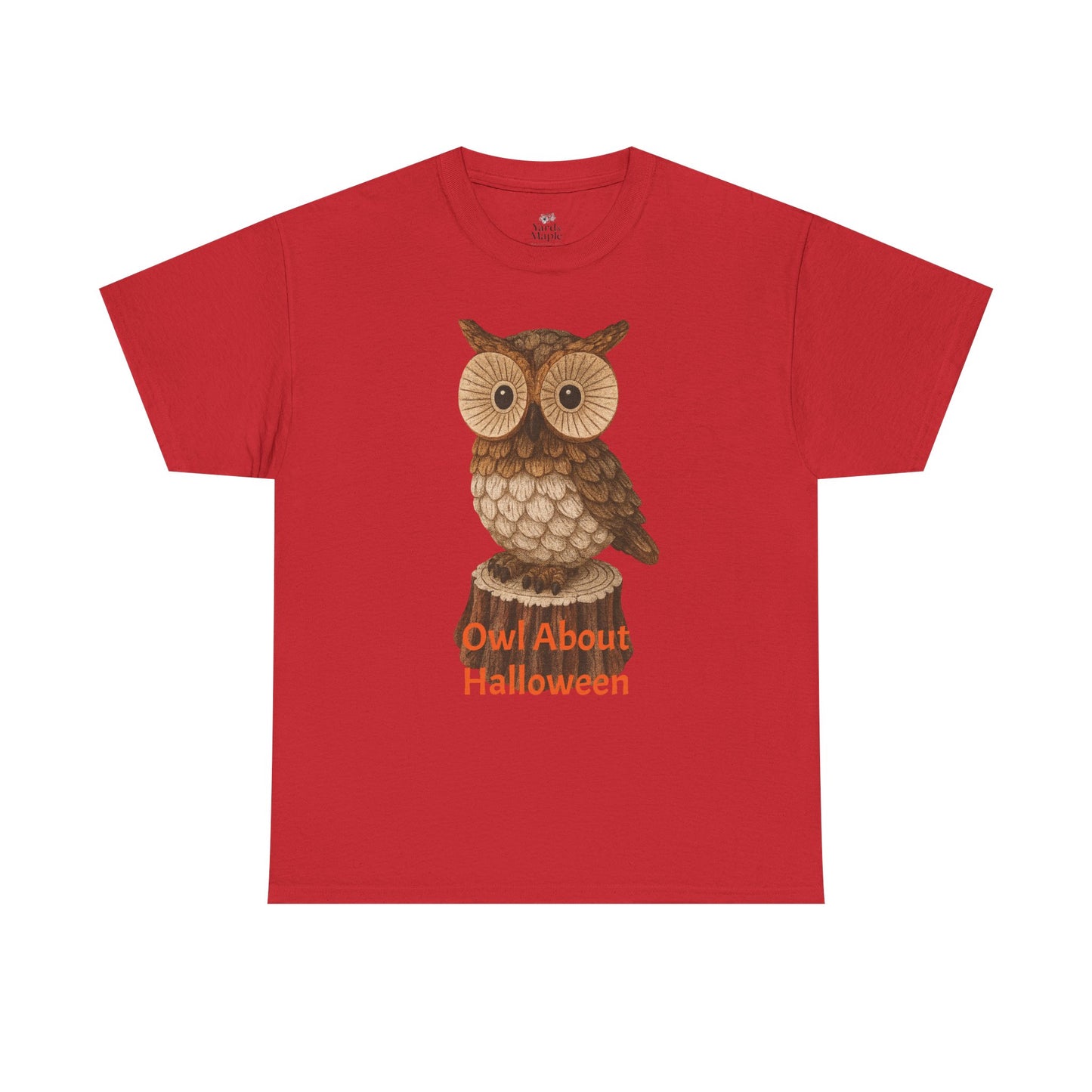 Halloween Owl Tee, Perfect for Fall Celebrations, Unisex Cotton Shirt, Cute Gift for Owl Lovers, Halloween Party Apparel, Fun Autumn Wear