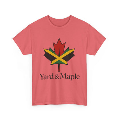 Yard & Maple Unisex Heavy Cotton Tee | Jamaican Pride, Canada Love, Streetwear, Gift for Him/Her, Summer Vibes