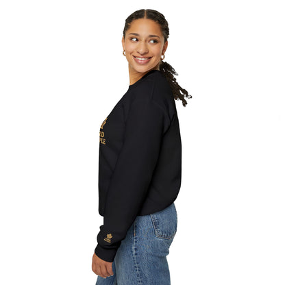 Cozy Unisex Crewneck Sweatshirt with Embroidered Leaf Design, Perfect for Fall, Thanksgiving, Casual Outings, Friends and Family Gatherings, Gifts
