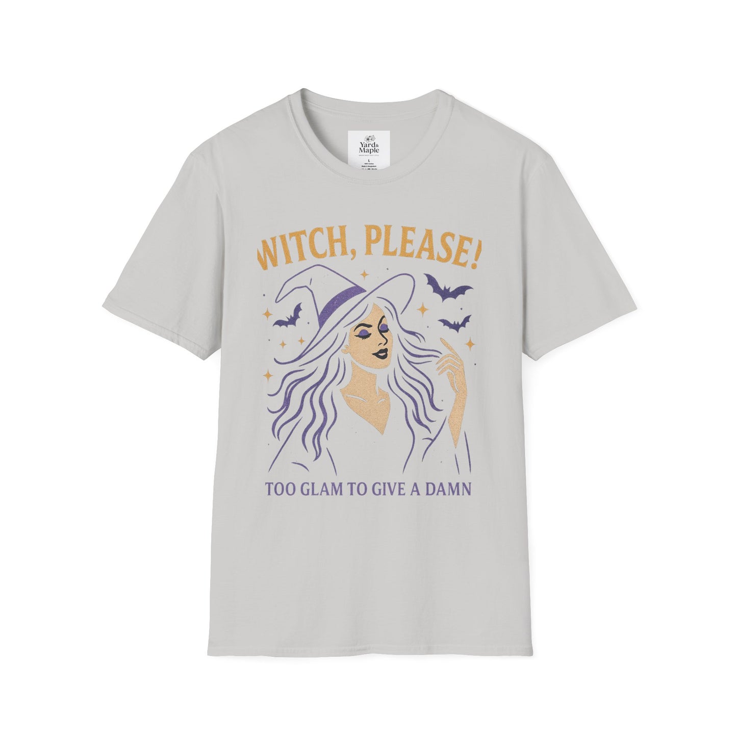 Witch Please Glam T-Shirt, Halloween Costume, Celestial T-Shirt, Gift for Her, Witchy Vibes, Boho Tee, Spooky Season Wear