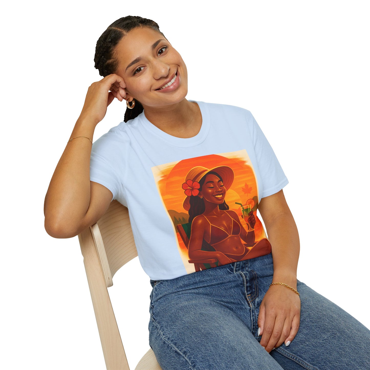 Tropical Vibes T-Shirt, Summer Graphic Tee, Vacation Outfit, Beachwear, Casual Wear, Gift for Her