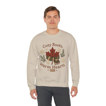 Cozy Roots Crewneck Sweatshirt: Warm Hearts Gift, Fall Fashion, Winter Apparel, Unisex Sweatshirt, Holiday Sweater
