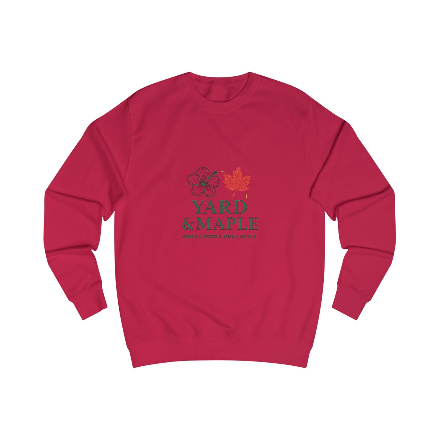 Unisex Sweatshirt with Yard & Maple Design, Cozy Fall Apparel, Perfect Gift for Nature Lovers, Autumn Style, Casual Weekend Wear