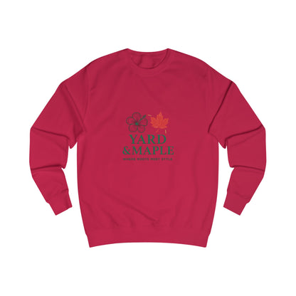 Unisex Sweatshirt with Yard & Maple Design, Cozy Fall Apparel, Perfect Gift for Nature Lovers, Autumn Style, Casual Weekend Wear
