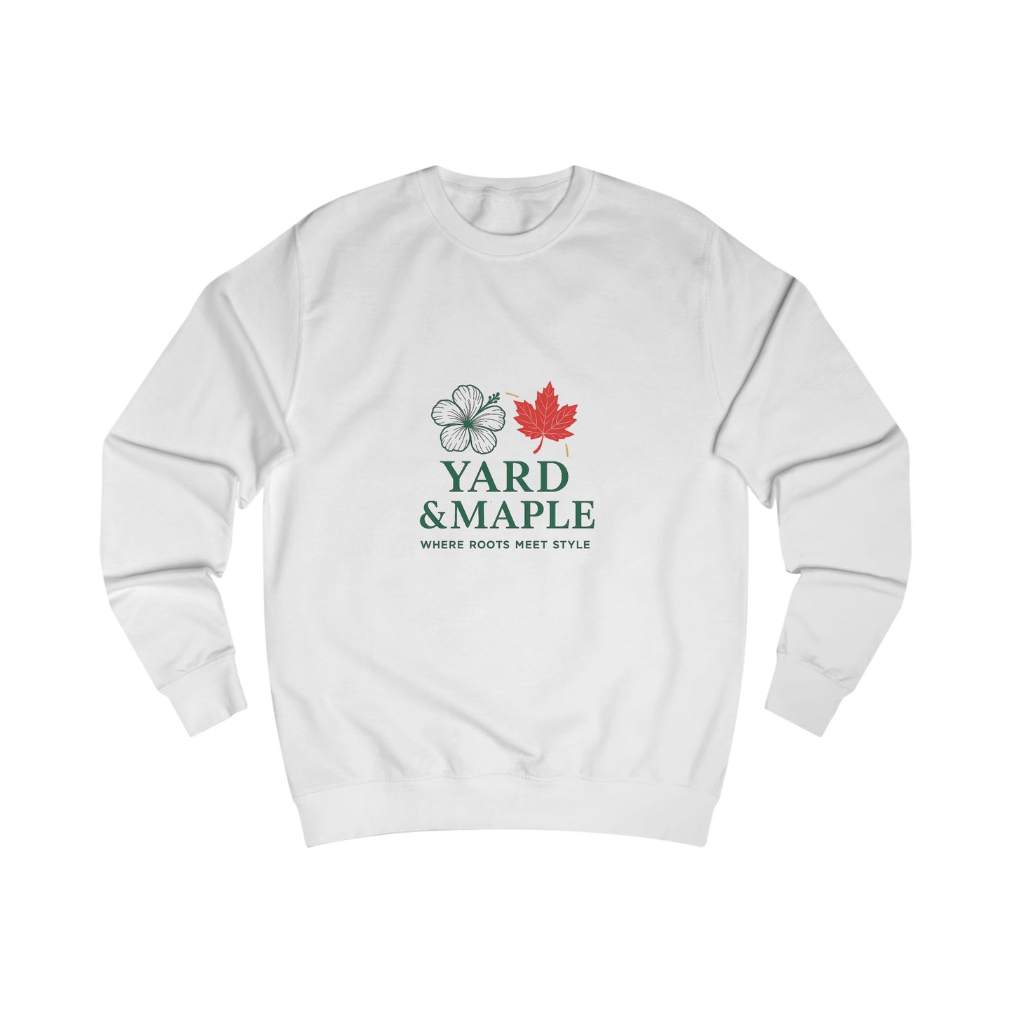 Unisex Sweatshirt with Yard & Maple Design, Cozy Fall Apparel, Perfect Gift for Nature Lovers, Autumn Style, Casual Weekend Wear