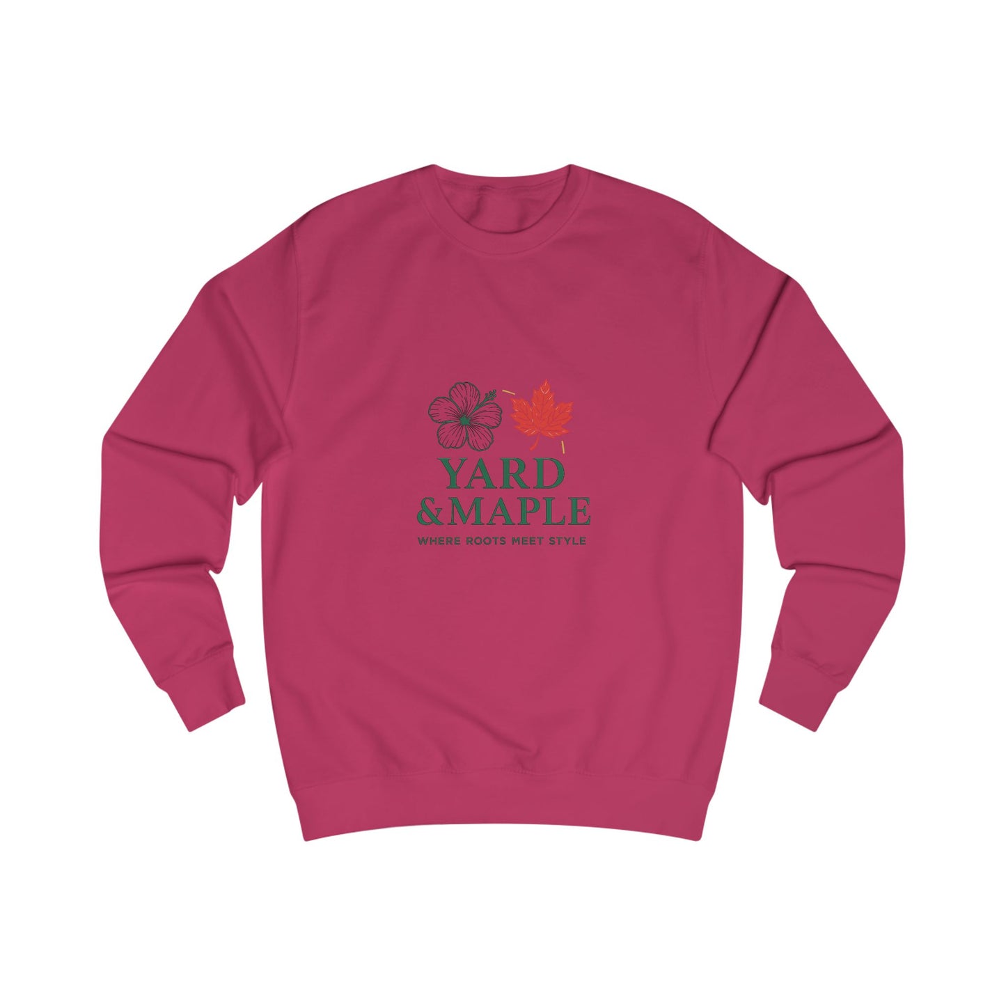 Unisex Sweatshirt with Yard & Maple Design, Cozy Fall Apparel, Perfect Gift for Nature Lovers, Autumn Style, Casual Weekend Wear