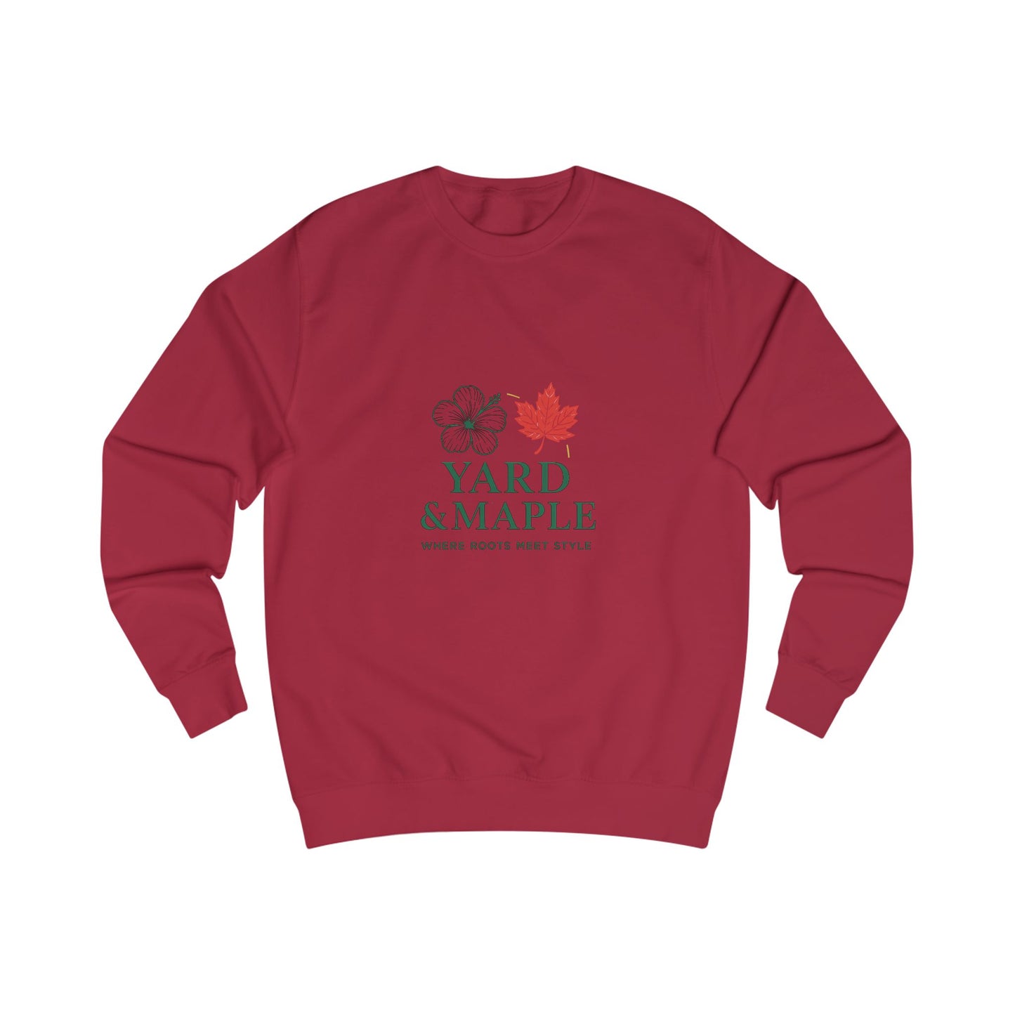 Unisex Sweatshirt with Yard & Maple Design, Cozy Fall Apparel, Perfect Gift for Nature Lovers, Autumn Style, Casual Weekend Wear