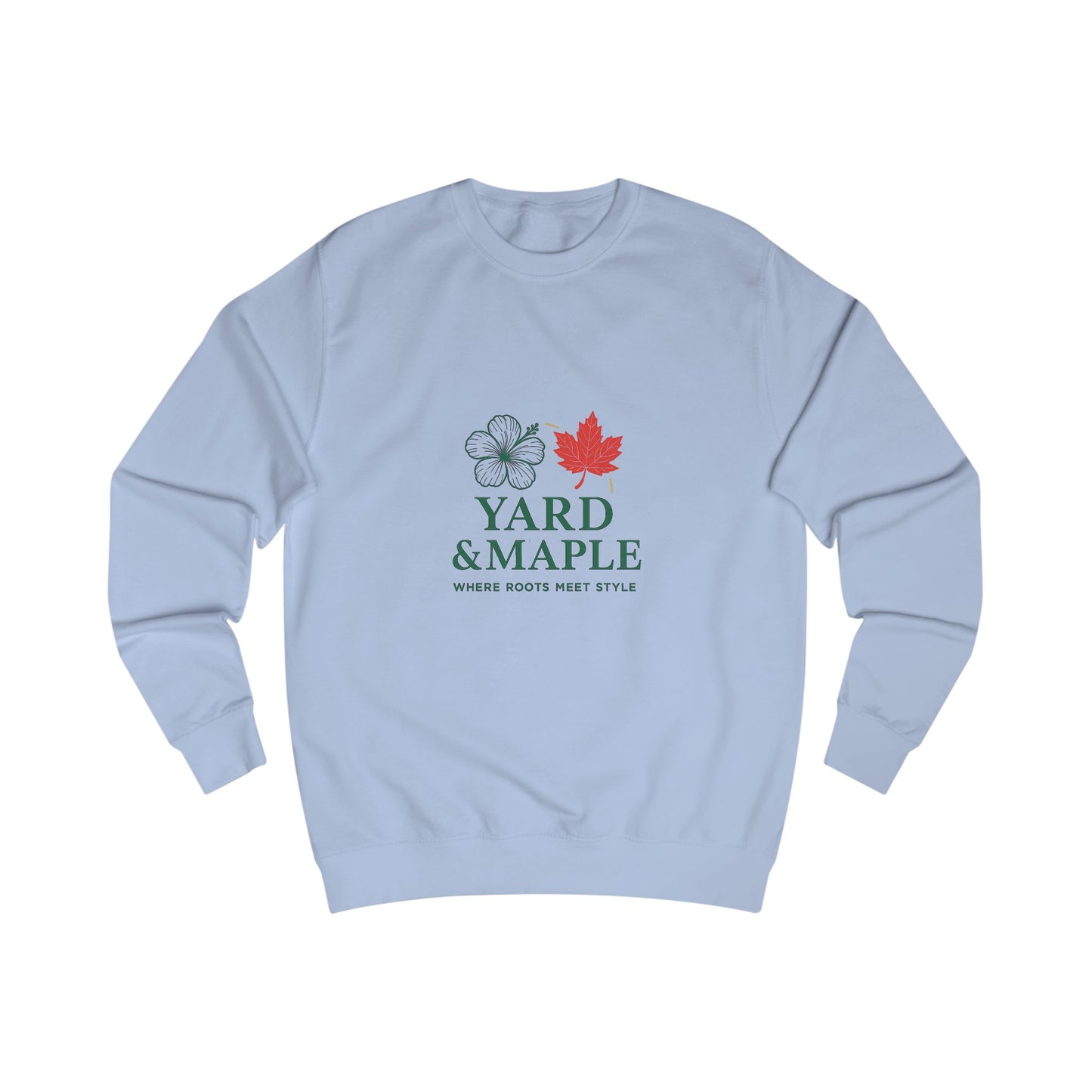 Unisex Sweatshirt with Yard & Maple Design, Cozy Fall Apparel, Perfect Gift for Nature Lovers, Autumn Style, Casual Weekend Wear
