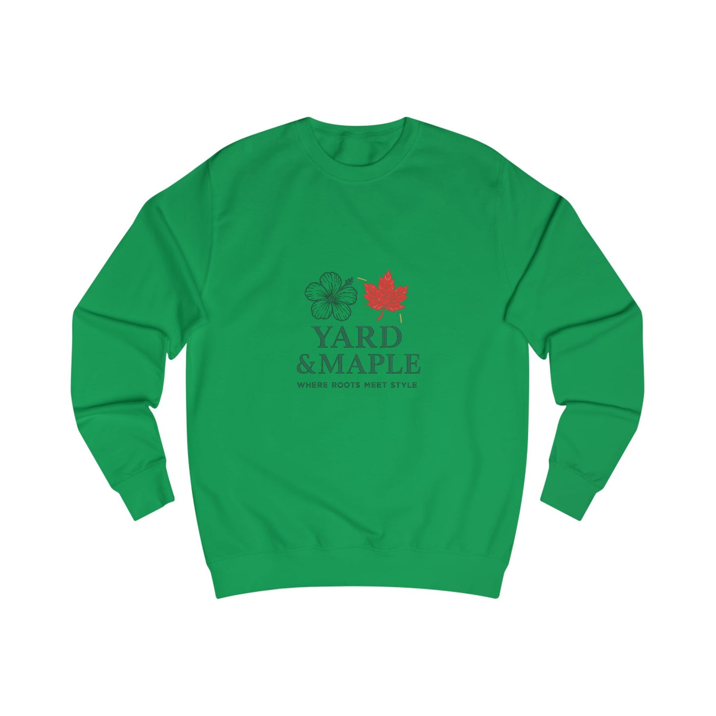 Unisex Sweatshirt with Yard & Maple Design, Cozy Fall Apparel, Perfect Gift for Nature Lovers, Autumn Style, Casual Weekend Wear