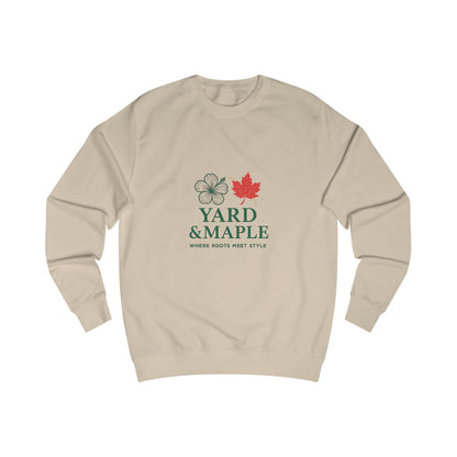 Unisex Sweatshirt with Yard & Maple Design, Cozy Fall Apparel, Perfect Gift for Nature Lovers, Autumn Style, Casual Weekend Wear