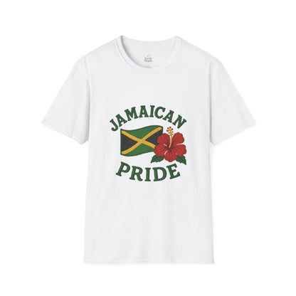 Jamaican Pride T-Shirt, Unisex Softstyle Tee, Tropical Vacation Shirt, Caribbean Pride Apparel, Festival and Celebration Wear