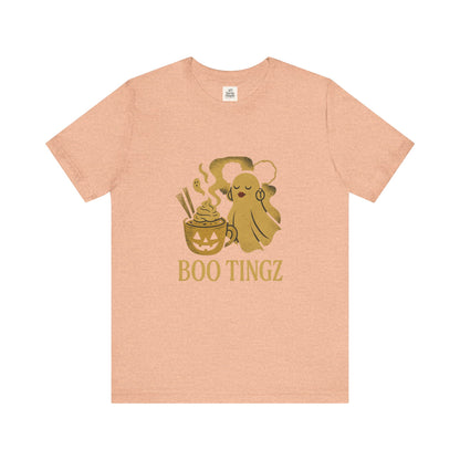 Spooky Ghost 'Boo Tingz' Tee for Halloween Fun