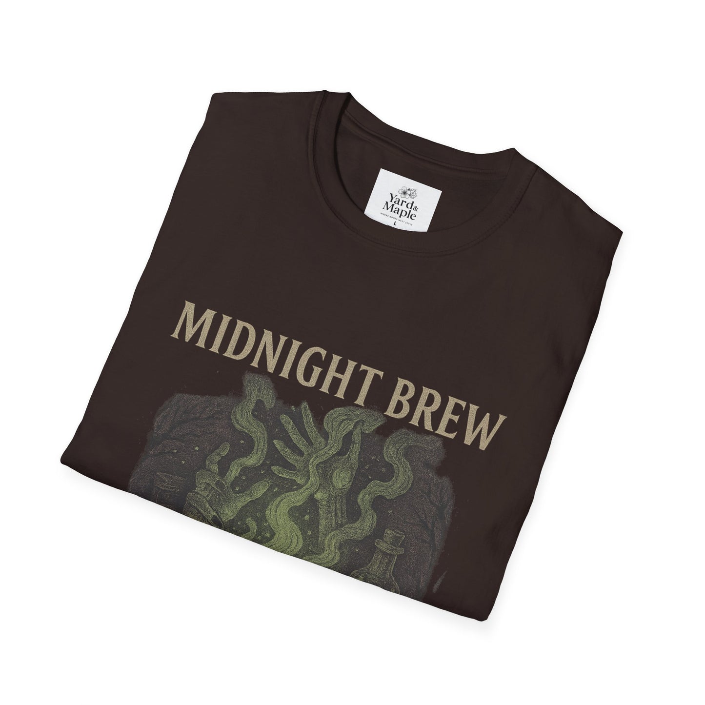 Midnight Brew Unisex T-Shirt, Witchy Tee, Halloween Apparel, Casual Wear, Fun Gift, Cozy Essentials