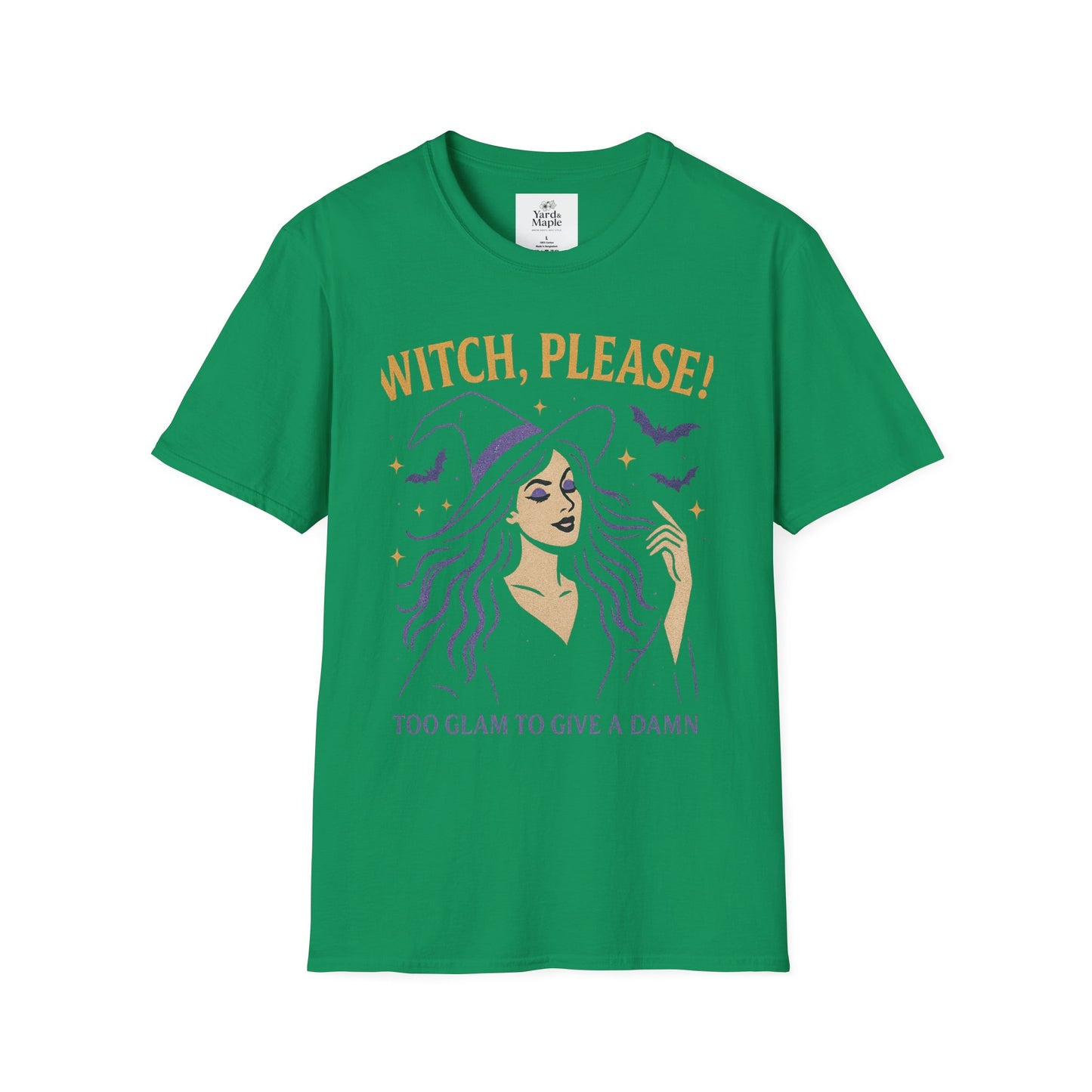 Witch Please Glam T-Shirt, Halloween Costume, Celestial T-Shirt, Gift for Her, Witchy Vibes, Boho Tee, Spooky Season Wear