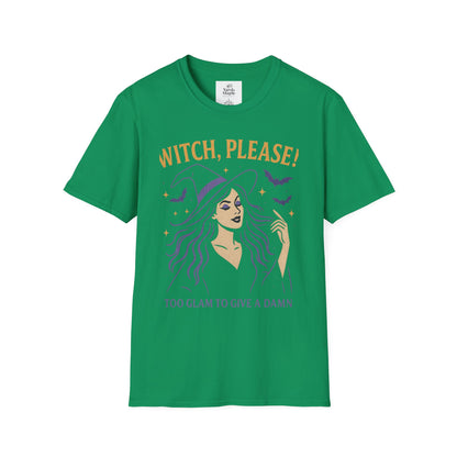 Witch Please Glam T-Shirt, Halloween Costume, Celestial T-Shirt, Gift for Her, Witchy Vibes, Boho Tee, Spooky Season Wear