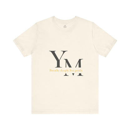 Unisex Inspirational Quote Tee - Breathe Deeply, Relaxed Fit Shirt for Mindfulness, Yoga, Gifts for Her & Him, Casual Wear, Everyday Comfort