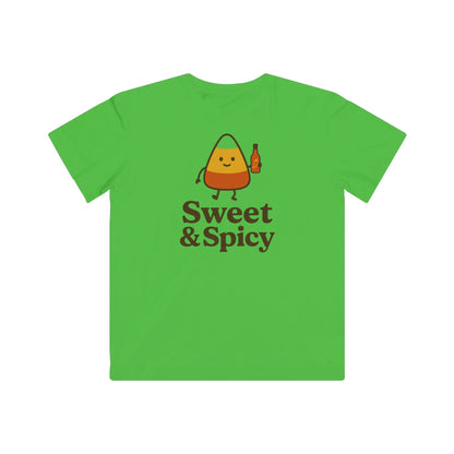 Sweet & Spicy Kids Tee - Fun Halloween T-Shirt, Cute Gift for Kids, Fall Apparel, Seasonal Wear, Trick or Treat Top