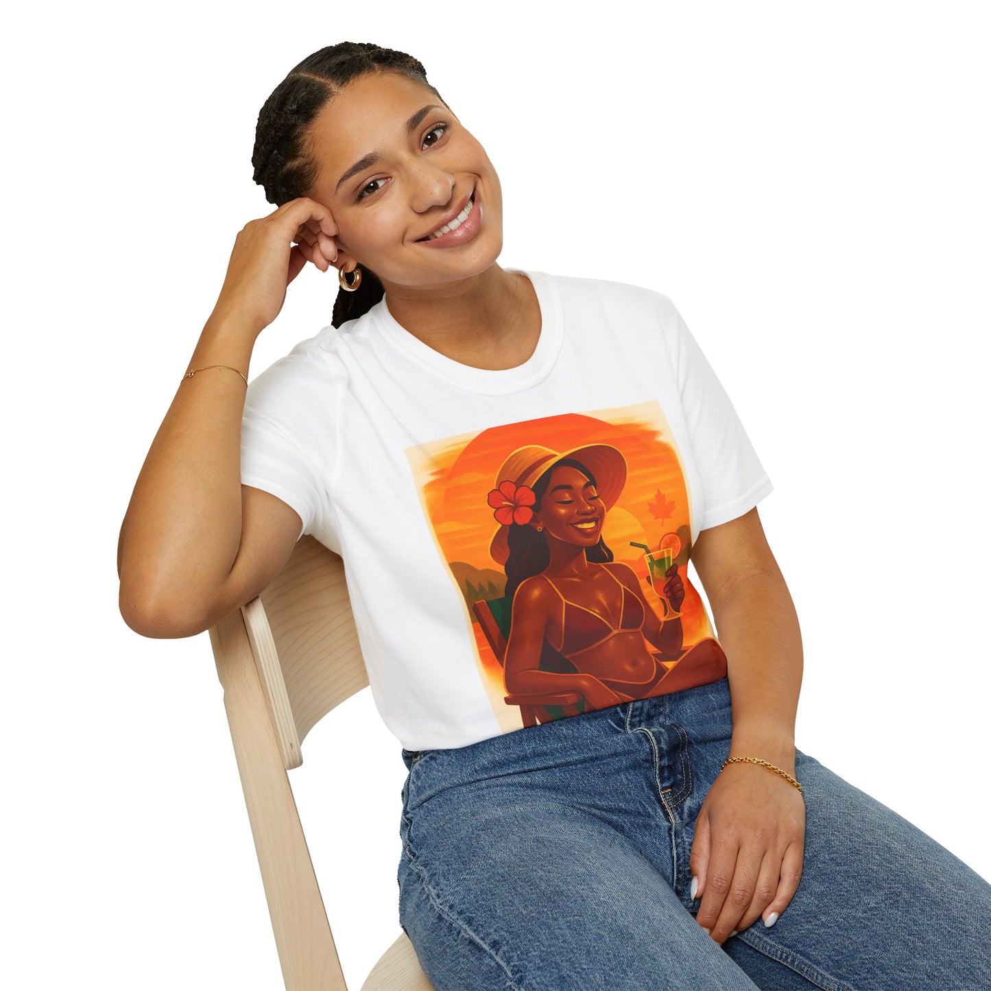 Tropical Vibes T-Shirt, Summer Graphic Tee, Vacation Outfit, Beachwear, Casual Wear, Gift for Her