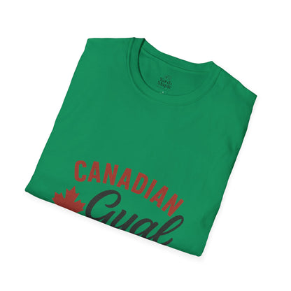 Canada Pride T-Shirt, Canadian Gyal Graphic Tee, Unisex T-Shirt for Her, Canada Day Gift, Maple Leaf Apparel