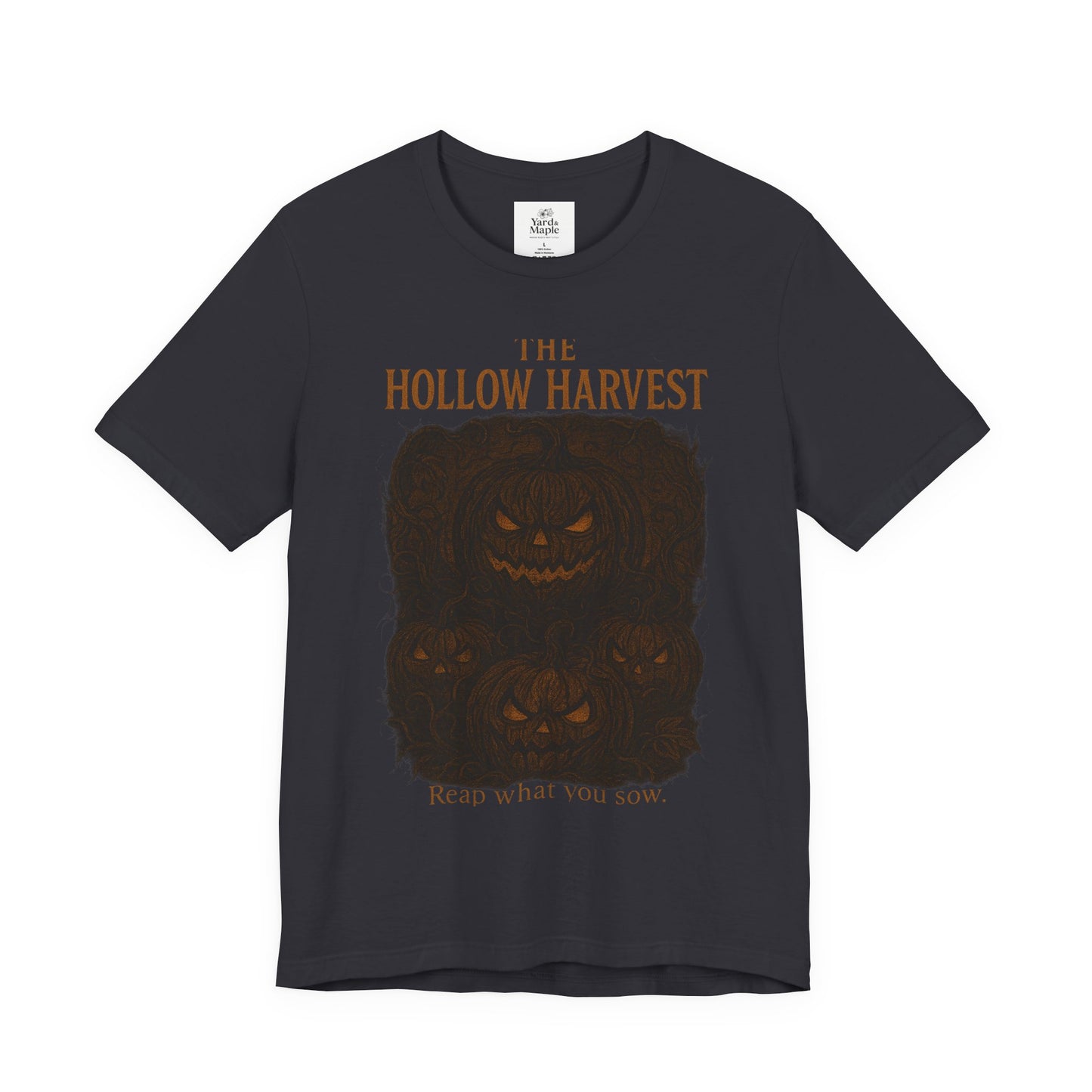 Halloween Themed Unisex Jersey Tee, Spooky Pumpkin Shirt, Fall Fashion Tee, Harvest Festival Shirt, Halloween Gift Idea