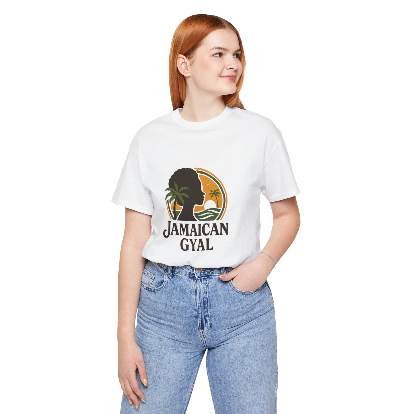 Jamaican Gyal Tee, Caribbean Vibe T-Shirt, Unisex Summer Shirt, Gift for Her, Tropical Style Apparel