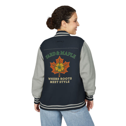 Unisex Heavyweight Letterman Jacket with Oak Leaf Design, Stylish Sports Jacket, Gift for College Students, Casual Attire, Fall [...]