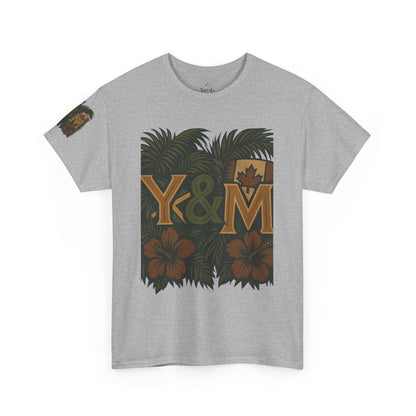 Tropical Vibes Unisex Heavy Cotton Tee, Casual Wear, Perfect for Summer, Beach Days, Gift for Him/Her