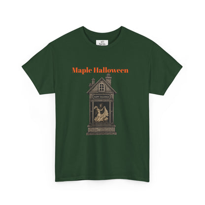 Halloween Graphic Tee, Spooky Season Shirt, Maple Halloween T-Shirt, Unisex Cotton Tee, Fall Fashion Top, Holiday Gift