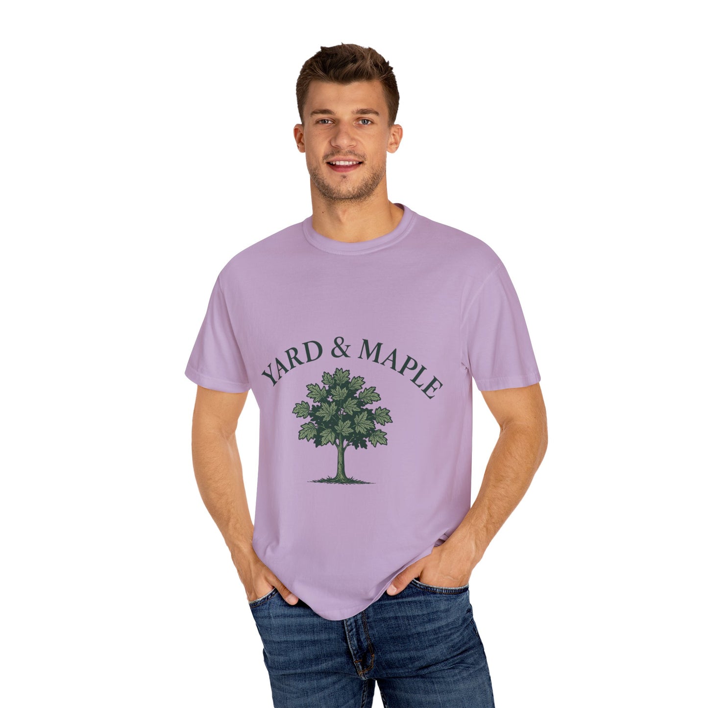 Yard & Maple Garment-Dyed T-Shirt for Nature Lovers, Comfortable Unisex Tee, Perfect for Casual Outings, Gifts for Tree Enthusiasts, [...]