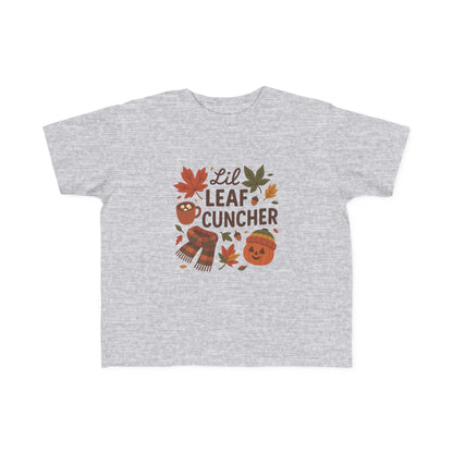 Autumn Toddler Tee, Lil Leaf Cuncher Shirt, Kids Fall Apparel, Cute Fall T-Shirt, Baby Shower Gift, Thanksgiving Outfit