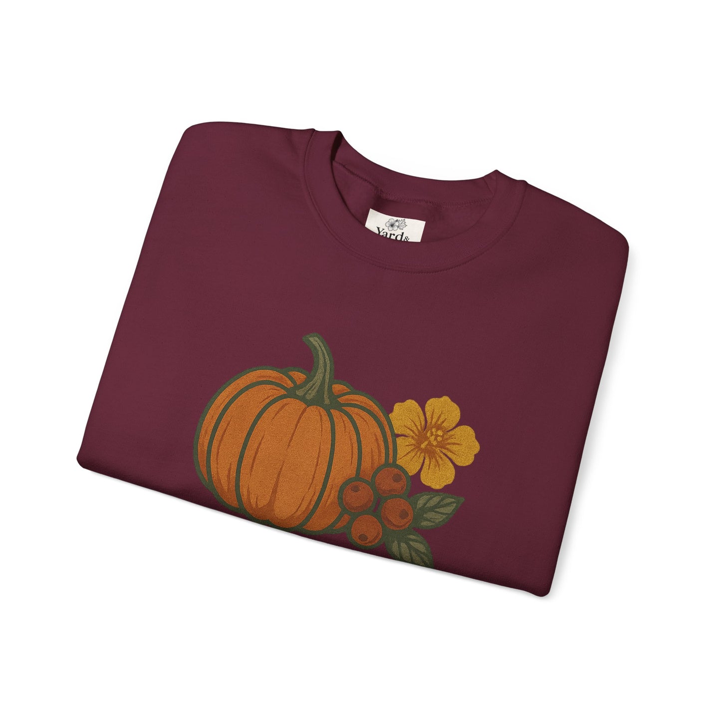Pumpkin & Pimento Crewneck Sweatshirt, Cozy Fall Sweatshirt, Unisex Autumn Apparel, Thanksgiving Gift, Seasonal Fashion