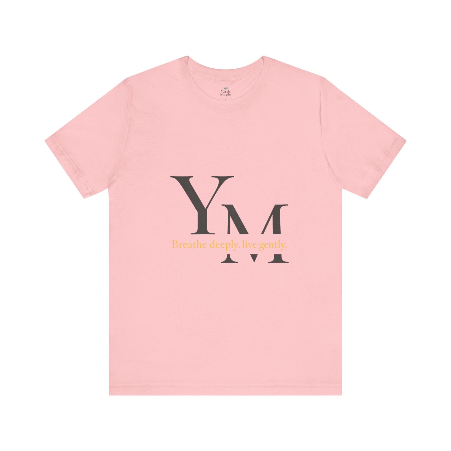 Unisex Inspirational Quote Tee - Breathe Deeply, Relaxed Fit Shirt for Mindfulness, Yoga, Gifts for Her & Him, Casual Wear, Everyday Comfort