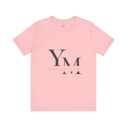 Unisex Inspirational Quote Tee - Breathe Deeply, Relaxed Fit Shirt for Mindfulness, Yoga, Gifts for Her & Him, Casual Wear, Everyday Comfort