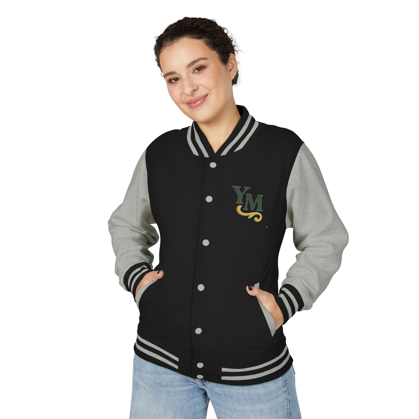 Unisex Heavyweight Letterman Jacket with Oak Leaf Design, Stylish Sports Jacket, Gift for College Students, Casual Attire, Fall [...]