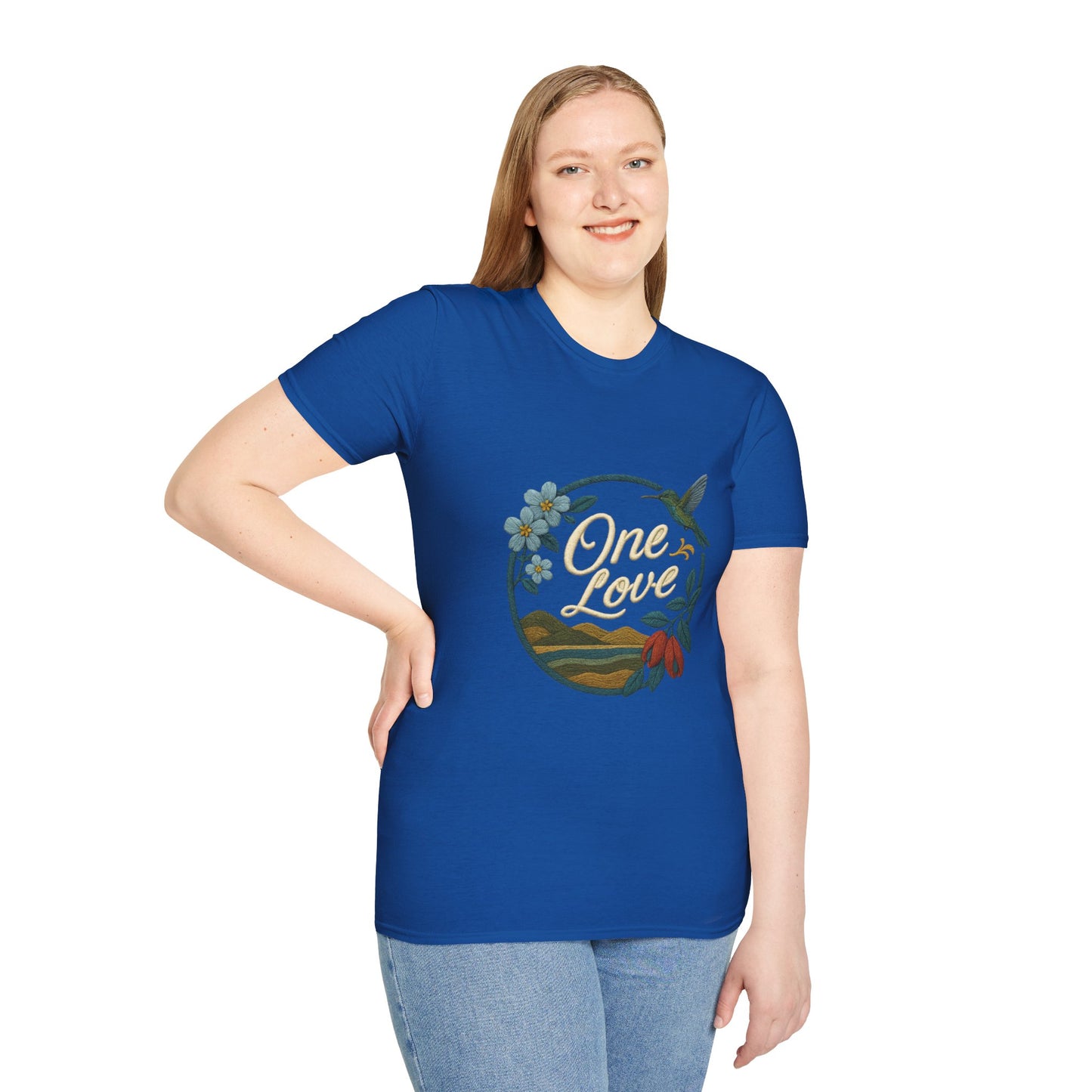 One Love Nature-Inspired T-Shirt, Unisex Tee, Stylish Apparel, Eco-Friendly Gift, Summer Fashion, Inspirational T-Shirt