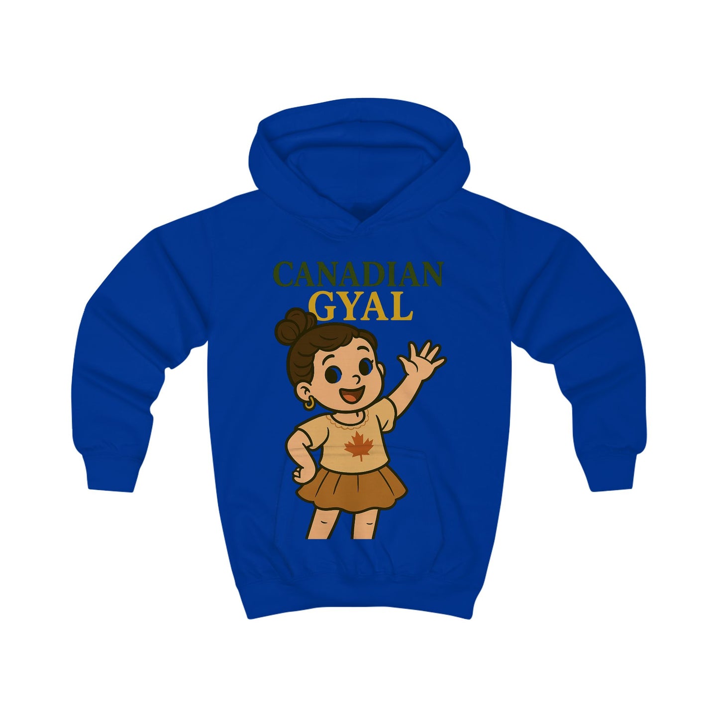 Canadian Gyal Kids Hoodie | Cute Childrens Sweatshirt for Everyday Wear, Gifts, Birthdays, Parties, and More!