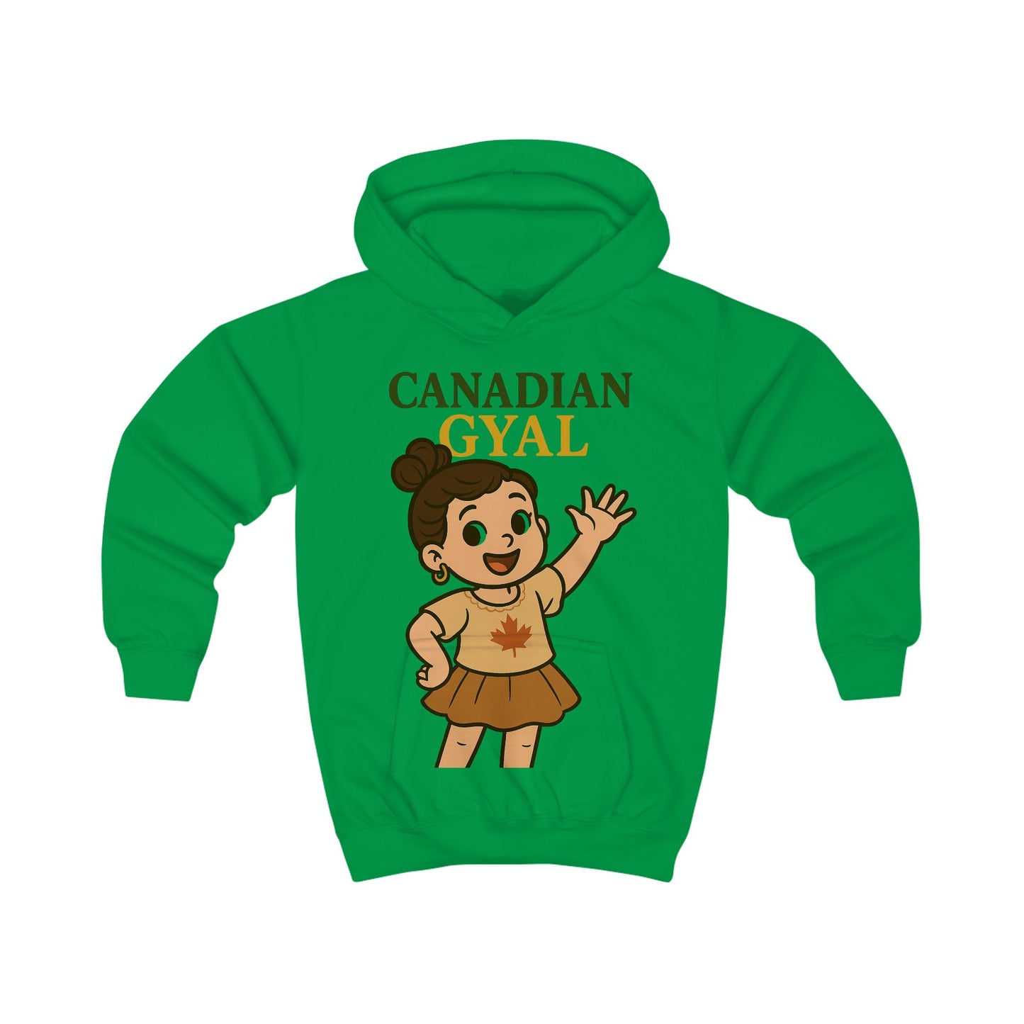 Canadian Gyal Kids Hoodie | Cute Childrens Sweatshirt for Everyday Wear, Gifts, Birthdays, Parties, and More!