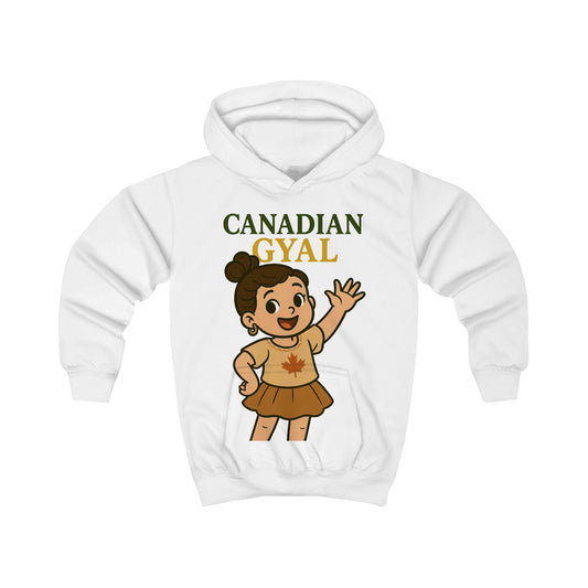 Canadian Gyal Kids Hoodie | Cute Childrens Sweatshirt for Everyday Wear, Gifts, Birthdays, Parties, and More!